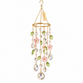 Floral Hoop Crystal Hanging Ornament