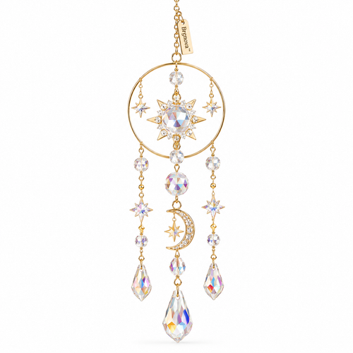 Celestial Circle Crystal Hanging Ornament