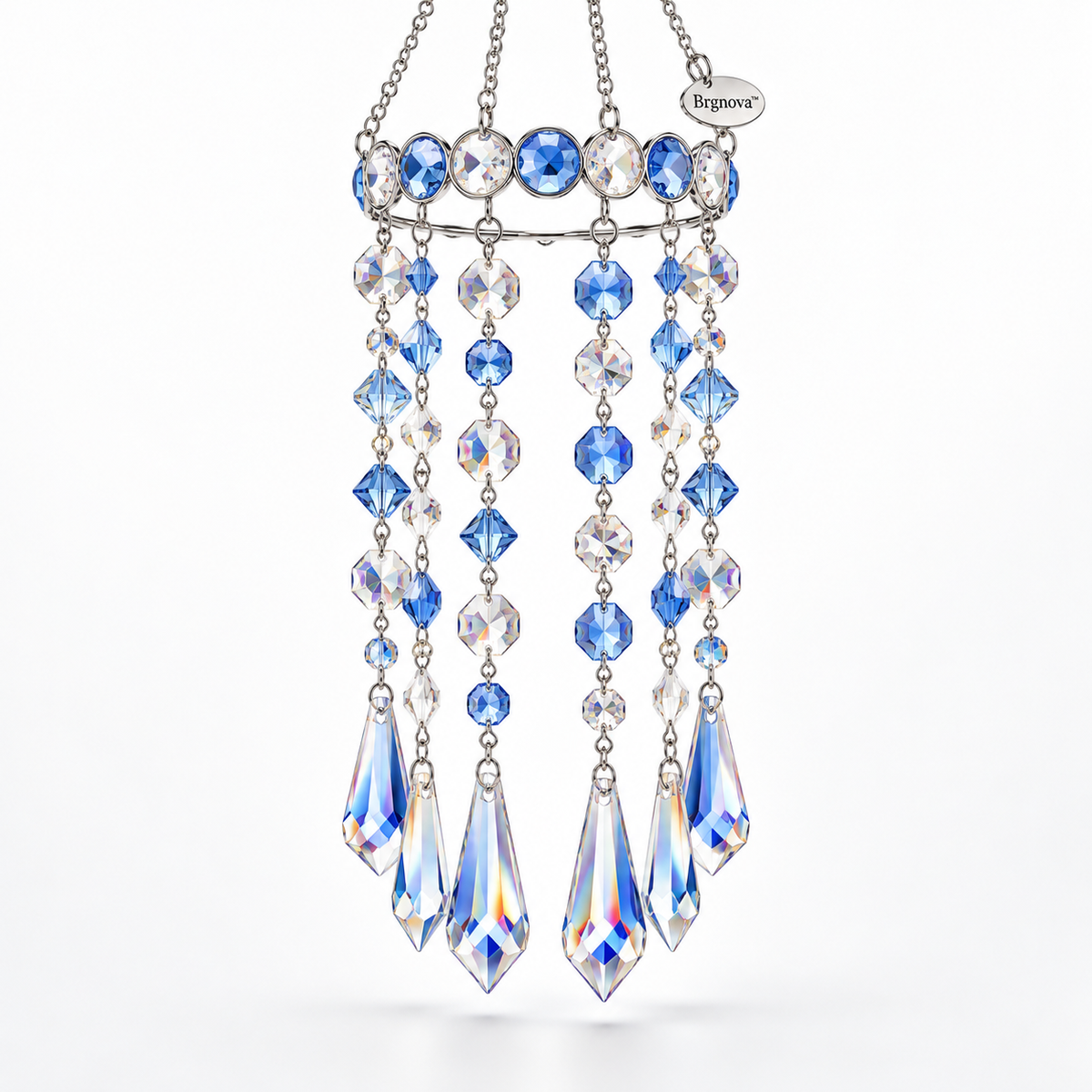 Sapphire Blue Crystal Hanging Ornament